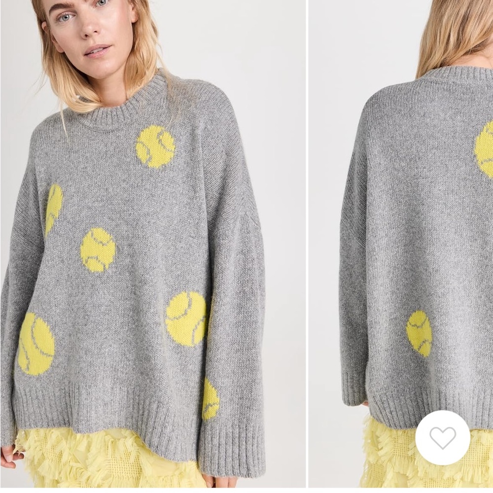 Tennis ball Gray Knit Sweater